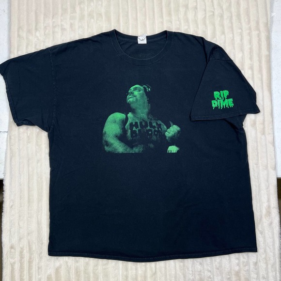 Heavy Cotton 3XL Black Green Graphic Band T-Shirt Hulk Blood Dimebag Darrell Y2K - Picture 2 of 10